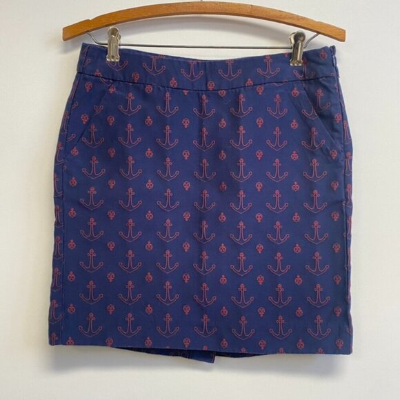 Tommy Hilfiger Nautical Anchor Mini Skirt - Picture 1 of 8